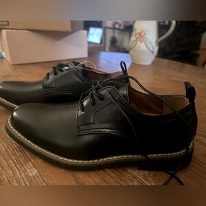 BOYS Deer Stag Black School or Dress Shoes